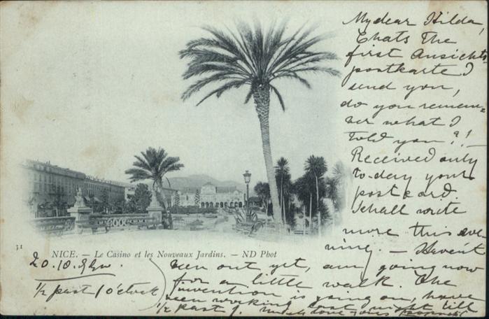 Nizza Casino
Nouveaux Jardins