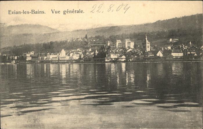 Evian-les-Bains Haute Savoie Vue generale
