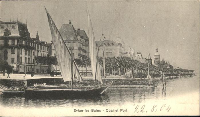 Evian-les-Bains Haute Savoie Quai
Port