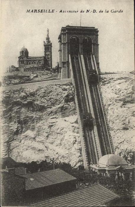 Marseille Bouches-du-Rhone Ascenseur de N. - D. de la Garde