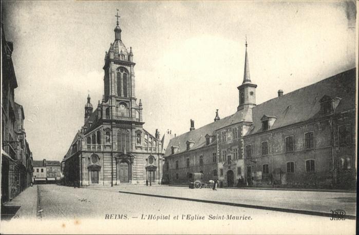 Reims Champagne Ardenne Hopital et L_Eglise Saint Maurice
