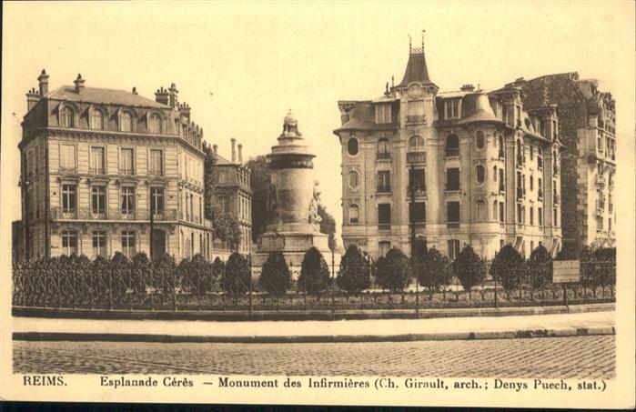Reims Champagne Ardenne Esplanade Cerès
Monument des Infirmièr