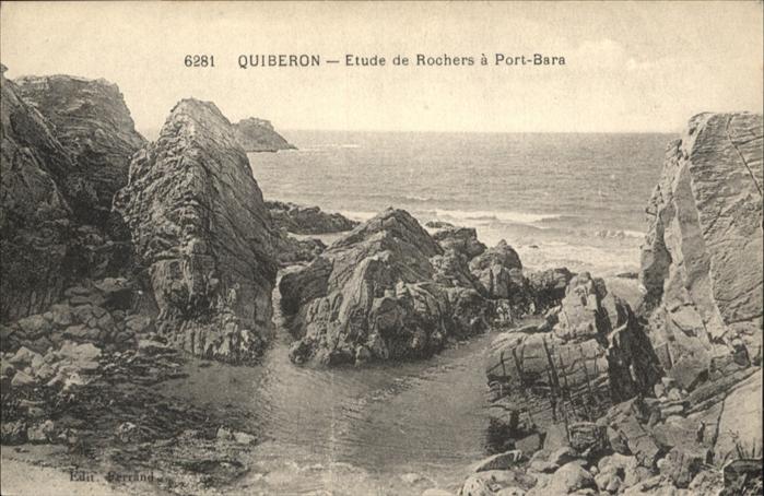 Quiberon Morbihan Etude de Roches a Port-Bara