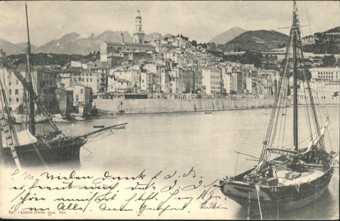 Menton Alpes Maritimes Hafen