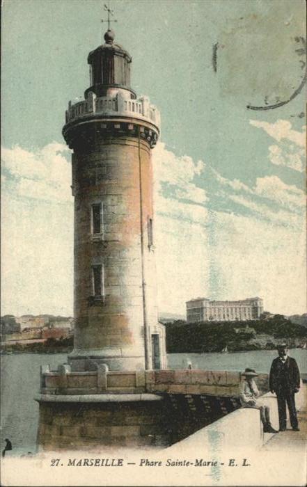 Marseille Bouches-du-Rhone Phare Sainte-Marie