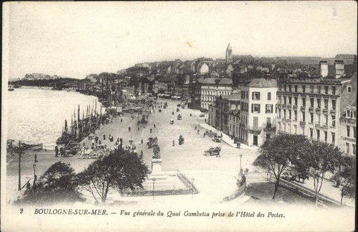 Boulogne-sur-Mer Vue generale du Quai