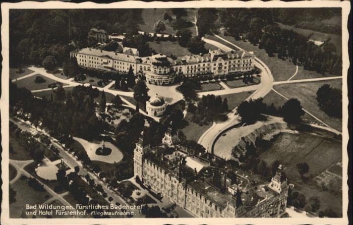 Bad Wildungen Fuerstliches Bade Hotel Fliegeraufnahme