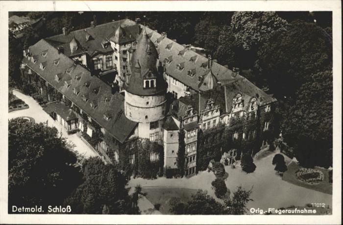 Detmold Fliegeraufnahme Schloss