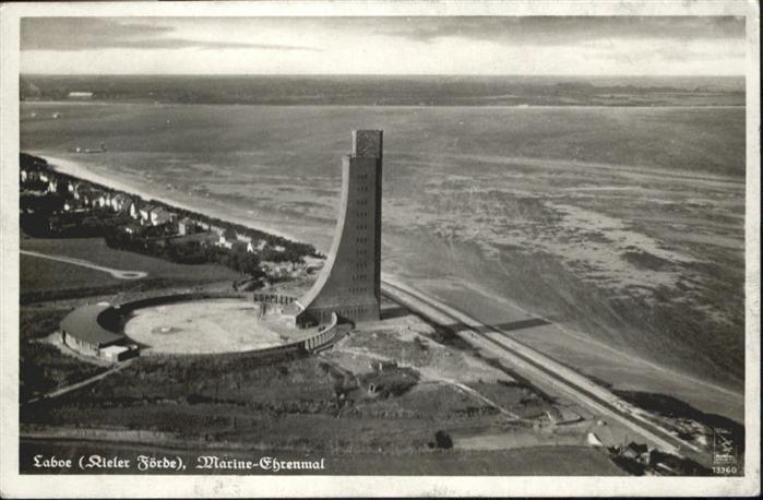 Laboe Marine Ehrenmal Fliegeraufnahme