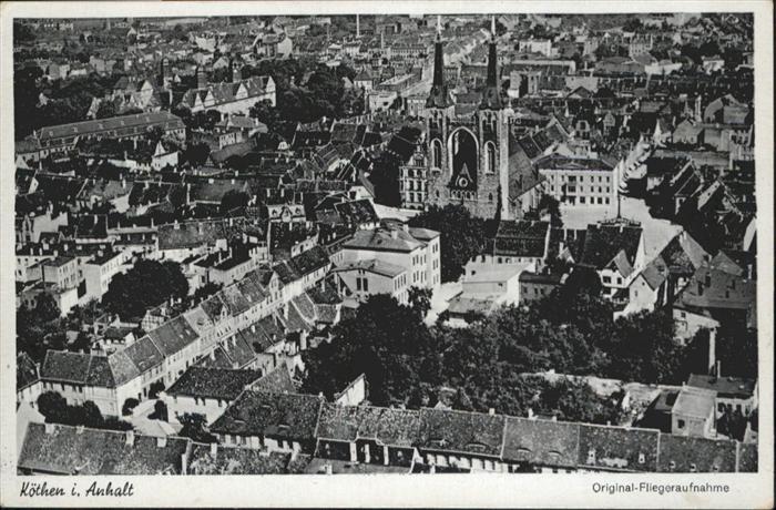 Koethen Anhalt Fliegeraufnahme