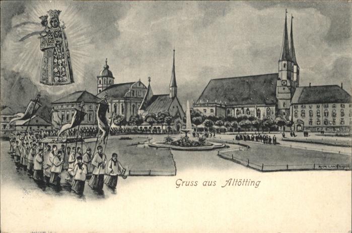 Altoetting Kirche Brunnen