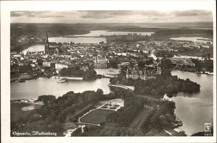 Schwerin Mecklenburg Fliegeraufnahme