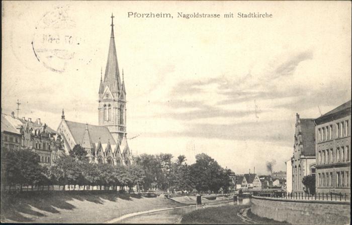 Pforzheim Nagoldstrasse Stadtkirche
