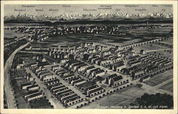 Heuberg Stetten kalten Markt Lager Heuberg mit Alpen