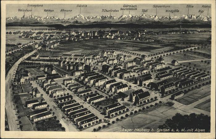 Heuberg Stetten kalten Markt Lager Heuberg mit Alpen