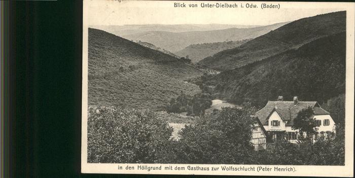Unterdielbach Hoellgrund Gasthaus zur Wolfsschlucht