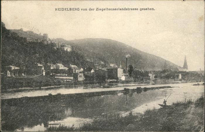 Heidelberg Neckar von der Ziegelhauserlandstrasse