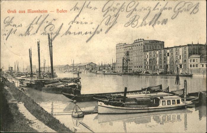 Mannheim Hafen Schiffe