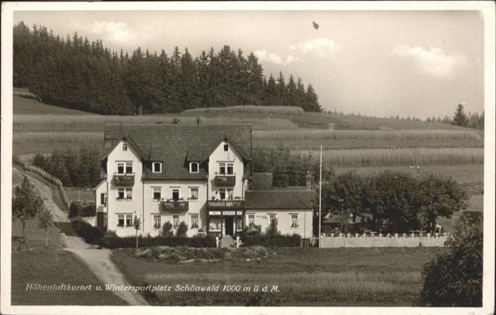 Schoenwald Schwarzwald Hoehenluftkurort Hotel Schwarzwaelder Hof