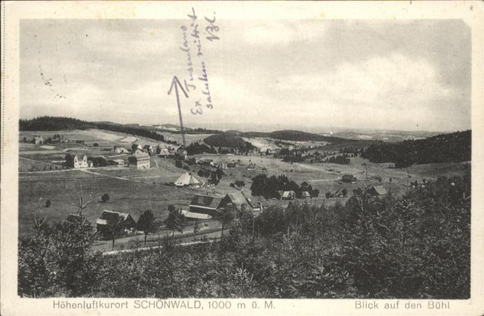Schoenwald Schwarzwald Blick auf Buehl