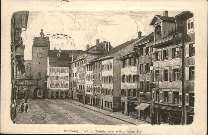 Waldshut Tiengen Rhein Hauptstrasse unteres Tor