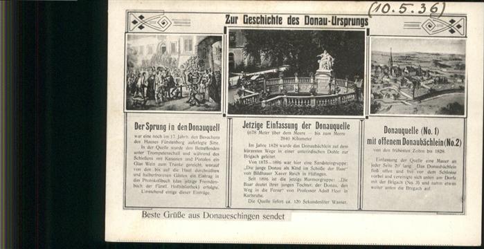 Donaueschingen Geschichte des Donau-Ursprungs
