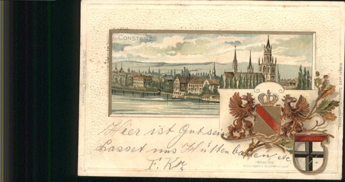 Konstanz Wappen Praegedruck