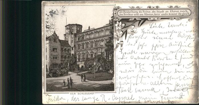 Heidelberg Neckar Schlosshof