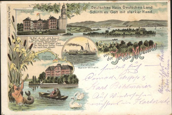 Mainau Schloss Dampfschiff