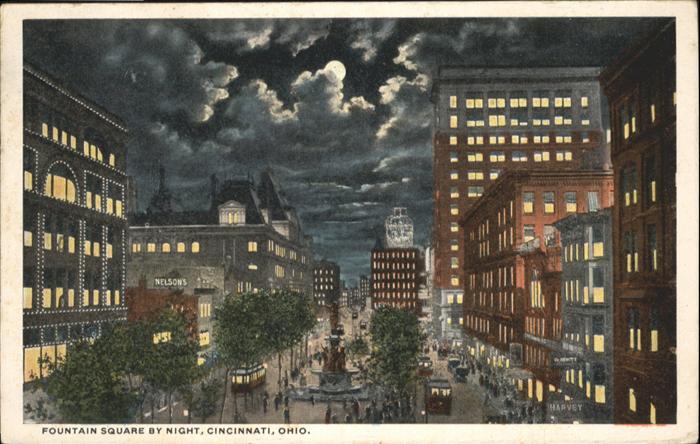 Cincinnati Ohio Fountain Square Strassenbahn