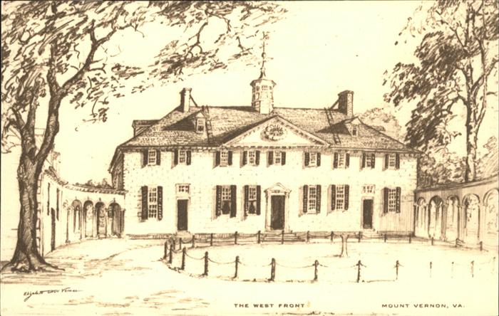 Mount Vernon Virginia West Front