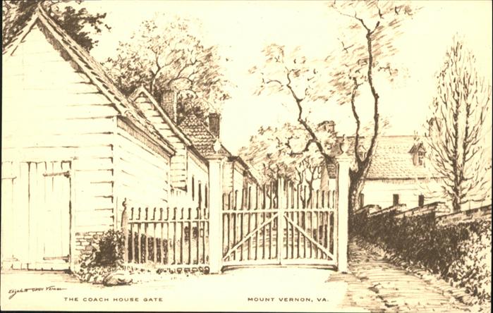 Mount Vernon Virginia Coach House Gate