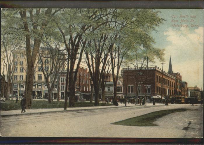Waterbury Connecticut Strassenbahn East Main Street