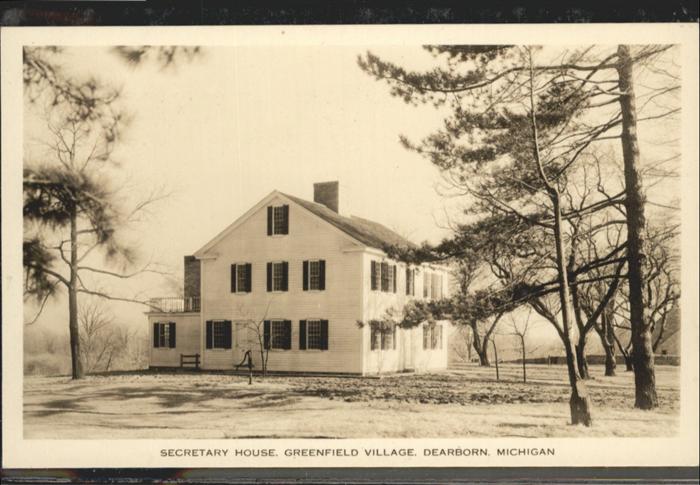 Dearborn Michigan Secretary House Greenfield Village