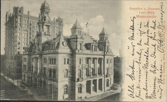 Minneapolis Minnesota Postoffice Guaranty