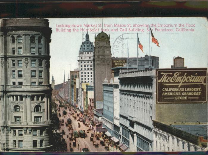 San Francisco California Humboldt Bank Call Building Strassenbahn