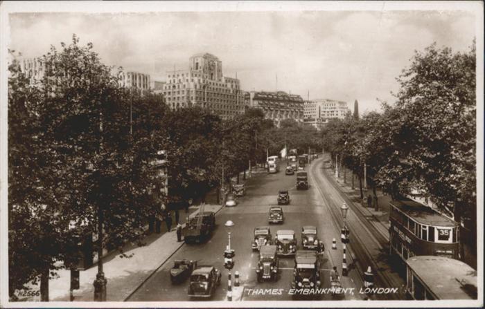 London Thames Embankment Strassenbahn