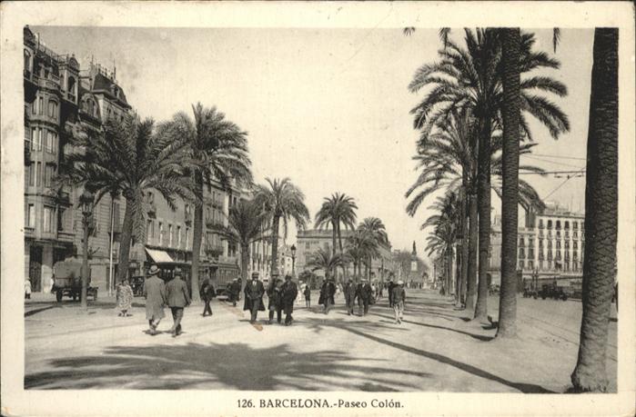 Barcelona Cataluna Paseo Colon
