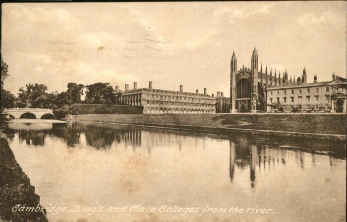 Cambridge Cambridgeshire Clare Colleges Bruecke