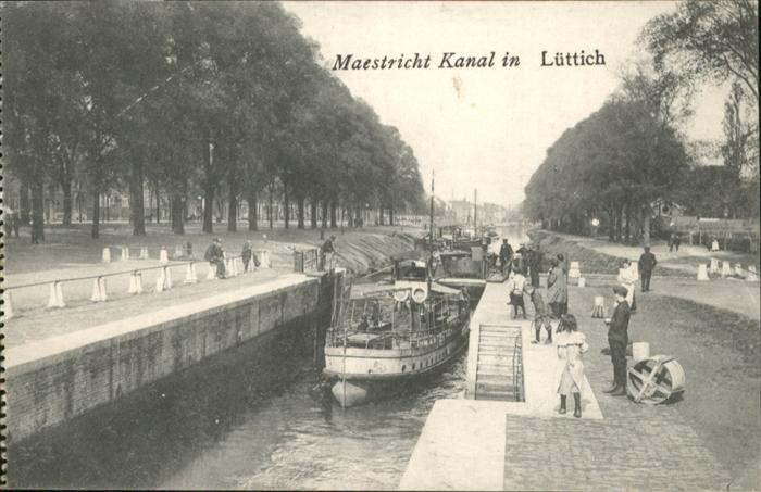 Luettich Liege Maestricht Kanal Schiff