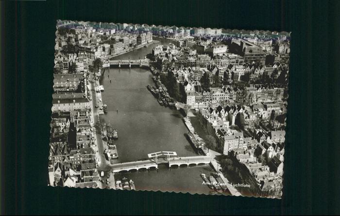 Amsterdam Niederlande Fliegeraufnahme Brücke