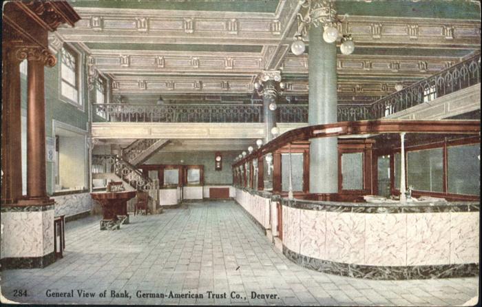 Denver New York General View of Bank German American Co