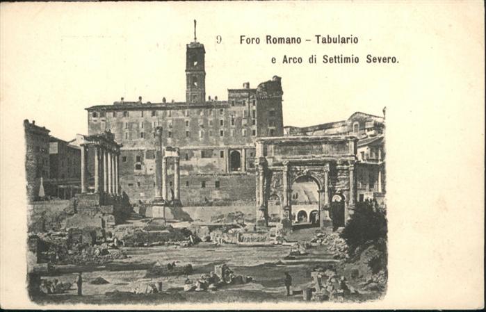 Foro Romano Tabulario Settimio Sevro