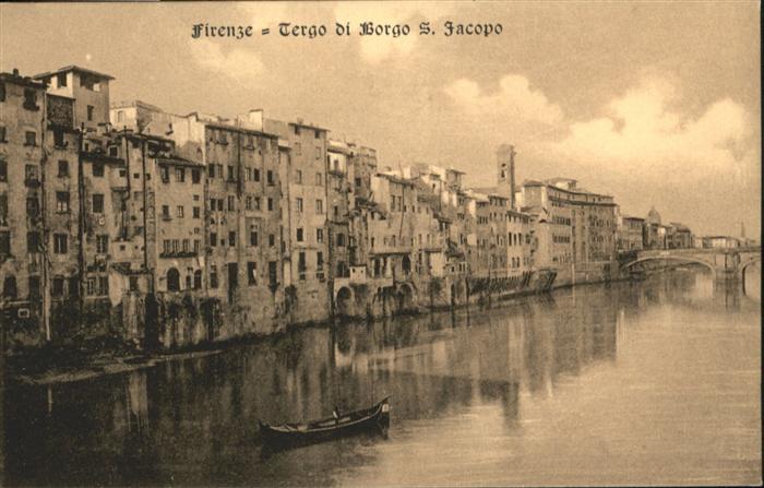 Firenze Florenz Boot Bruecke
