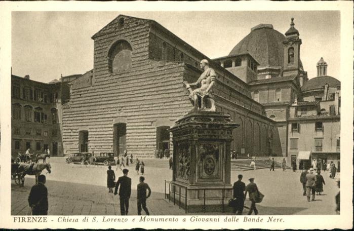 Firenze Florenz Chiesa S Lorenzo Monumento Giovanni dalle Bande Nere