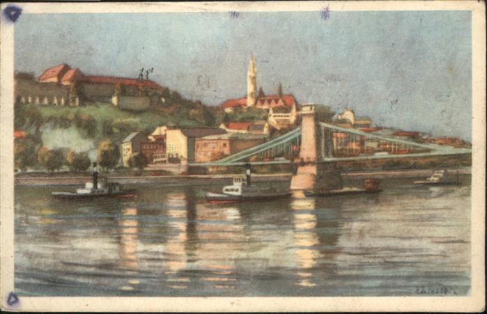 Varhegy Bruecke Schiff