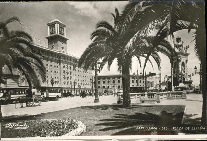 Barcelona Cataluna Plaza Espana Kutsche