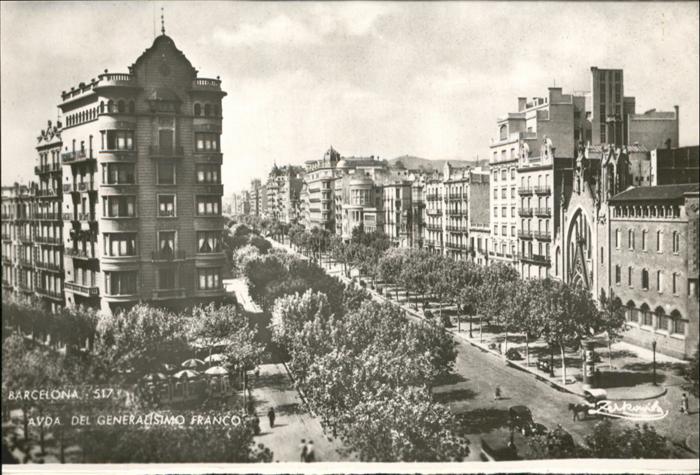 Barcelona Cataluna Generalisimo Franco