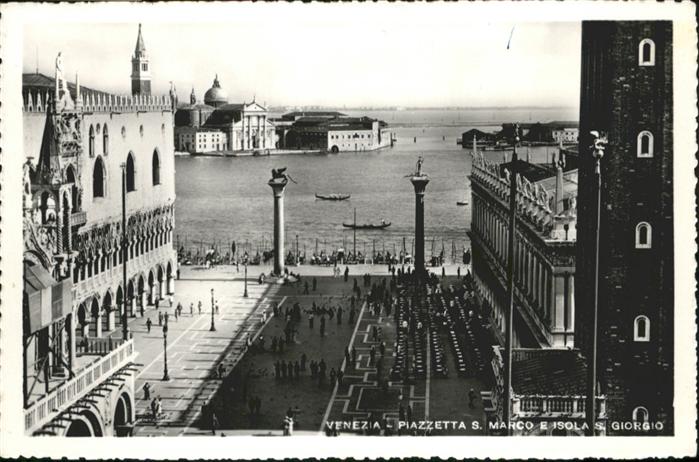 Venezia Venedig Piazzetta S Marco Isola S Goirgio
