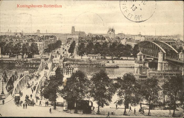Rotterdam Koningshaven Brücke Schiff Kutsche